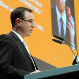 Die Keynote sprach Boris Groth vom Fraunhofer-Verbund IUK-Technologie, unser Schirmherr des INNOVATIONSPREIS-IT 2010.