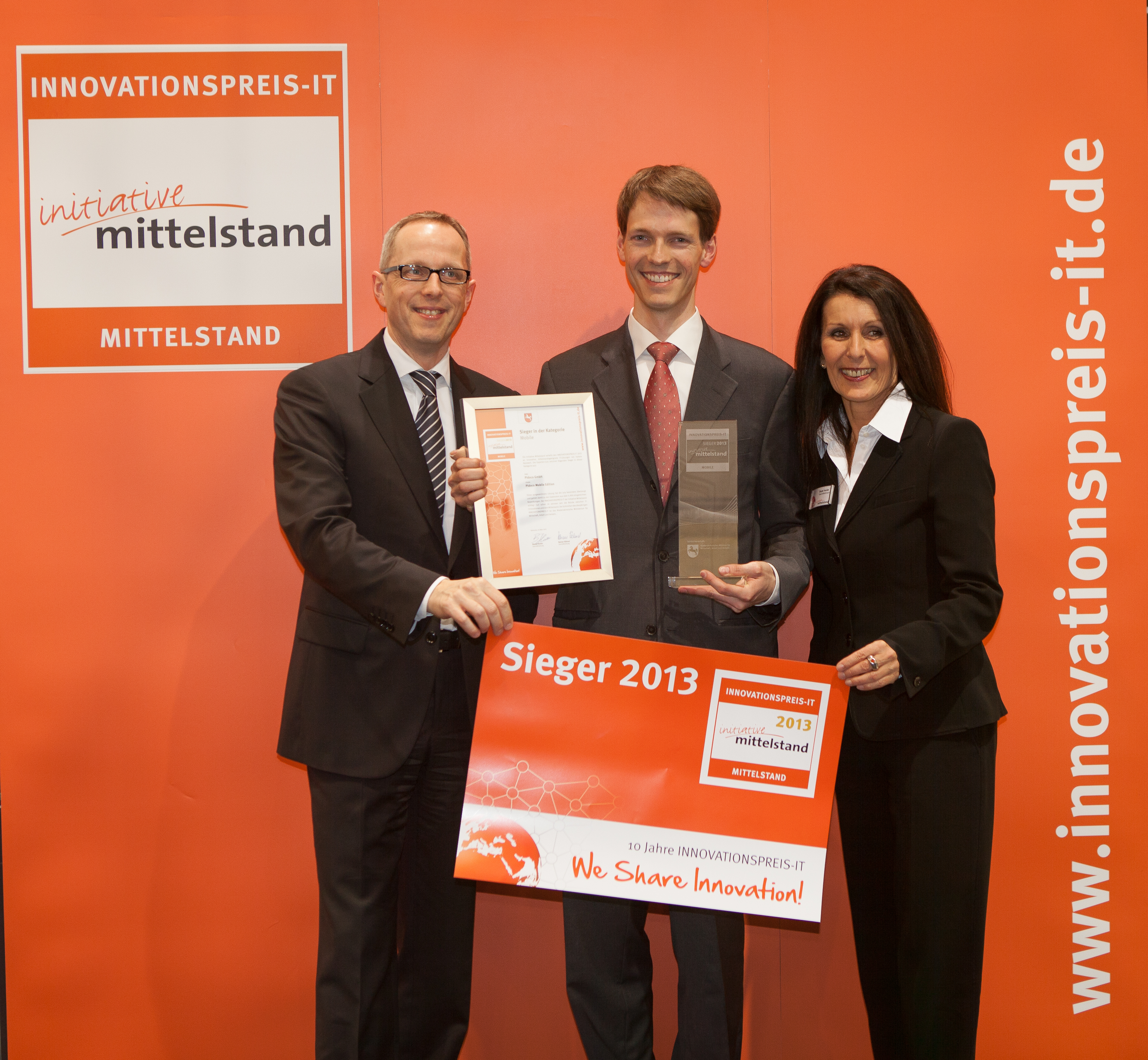 Pidoco receives the INNOVATIONSPREIS-IT 2013 in the category mobile